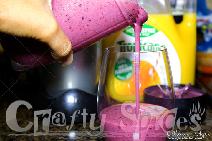 Banana-Berries Yogurt Smoothie - Serving to enjoy Banana-Berries Yogurt Smoothie - Serving to enjoy