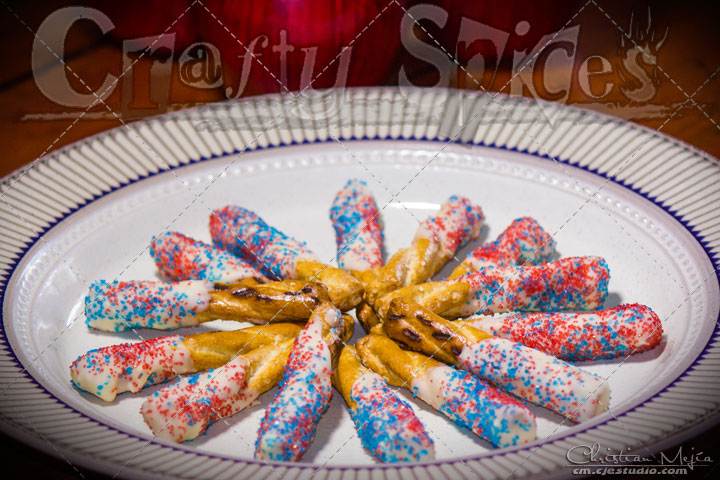 Patriotic Pretzels Serving