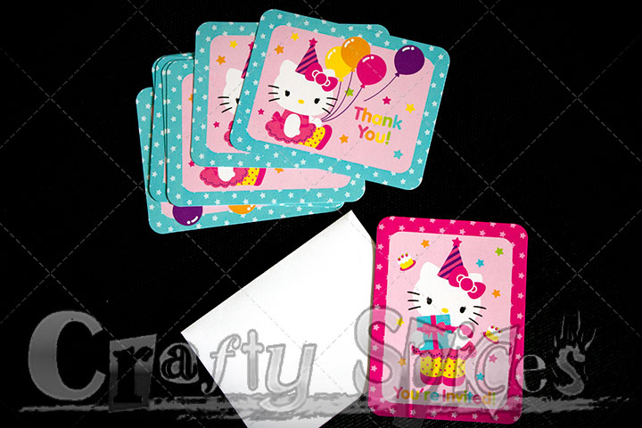Kira's Birthday Party hard copy Invitation Kira's Birthday Party hard copy Invitation